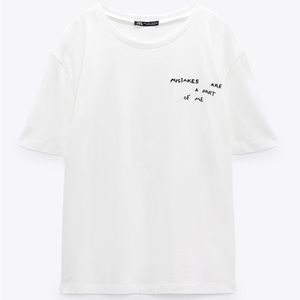 Zara stitched t-shirt size M - brand mew and unworn!